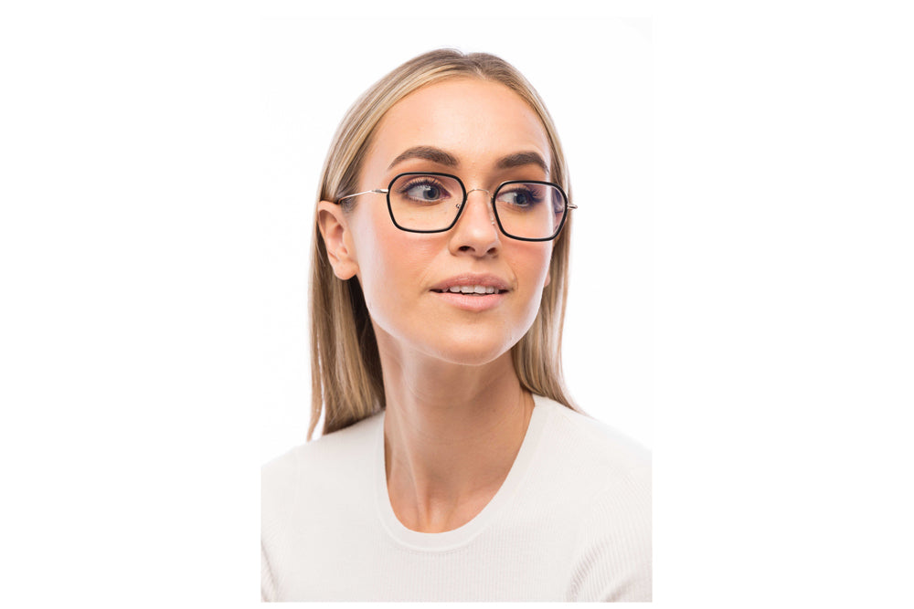 Woman Wearing Mac Computer Glasses