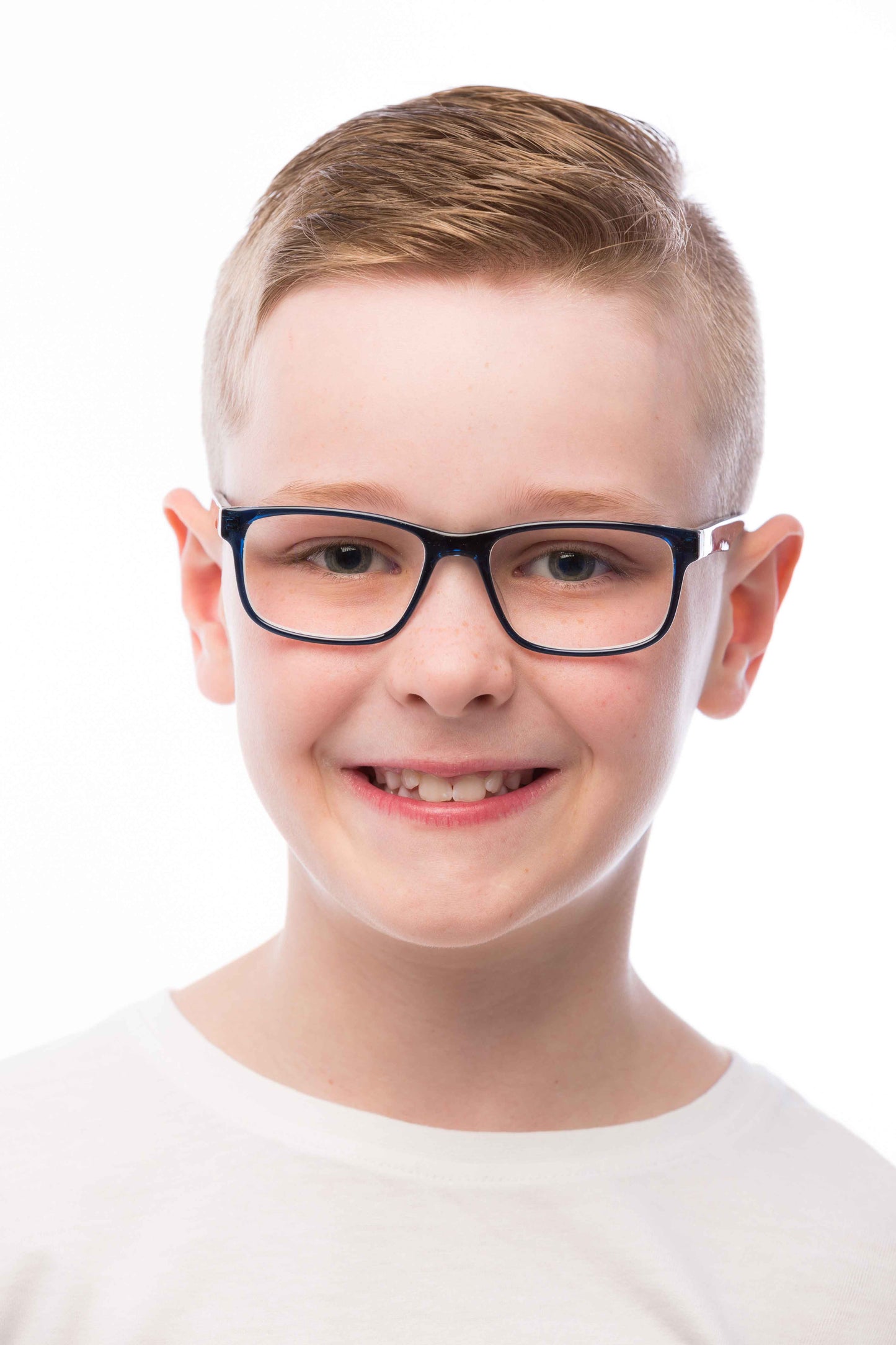 Boy Wearing Theo Computer Glasses