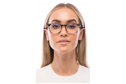 Woman Wearing Arrow Computer Glasses Readers