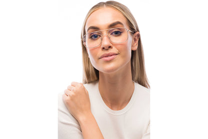 Woman Wearing Magnum Computer Glasses Prescription