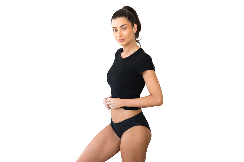 EMF Radiation Blocking Underwear - Female Side View