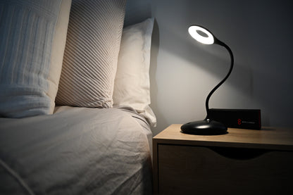 Full Spectrum Lamp on Bedside Table Daytime Setting