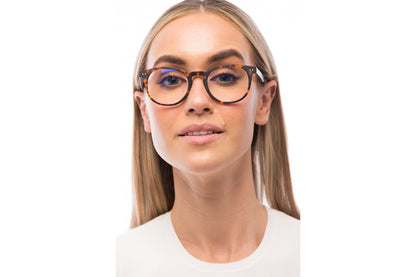 Woman Wearing Clarke Computer Glasses Readers