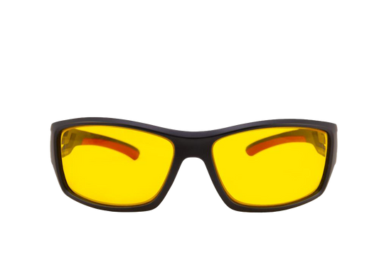 Onyx Light Sensitivity Glasses Readers Front View