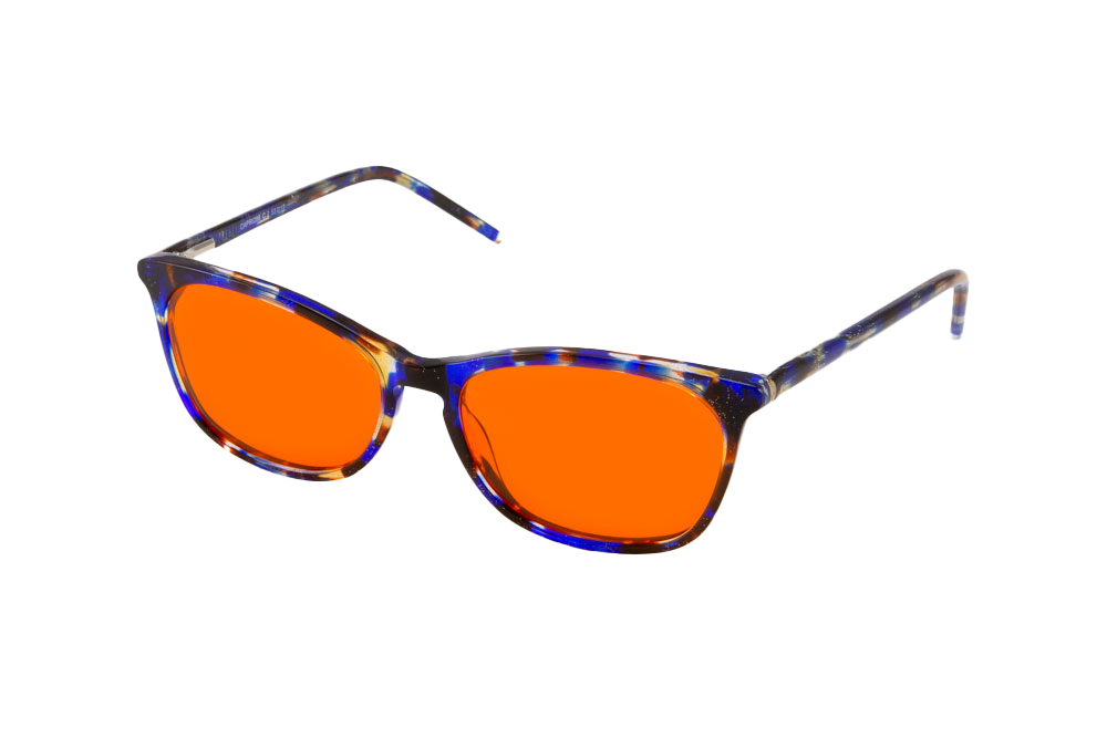Galaxy Blue Light Blocking Glasses Angled View