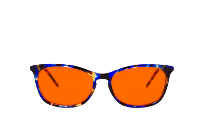 Galaxy Blue Light Blocking Glasses Readers Front View