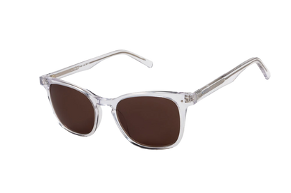 Crystal Sunglasses Readers (Brown) Angled View