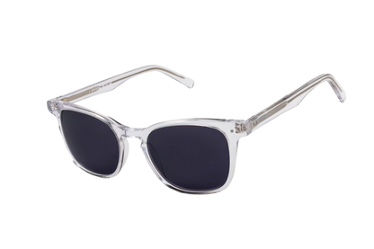 Crystal Sunglasses Readers (Grey) Angled View