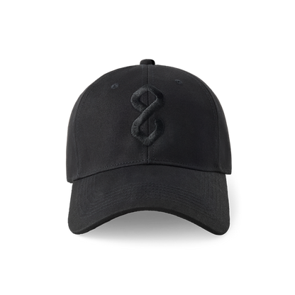 Black red light cap with logo
