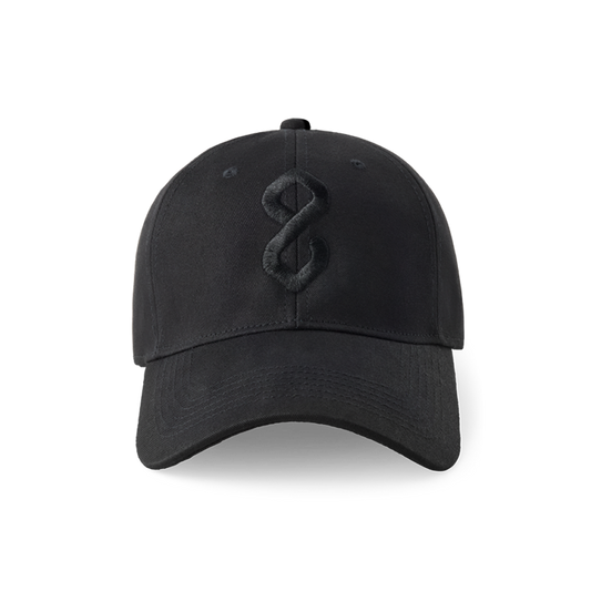 Black red light cap with logo