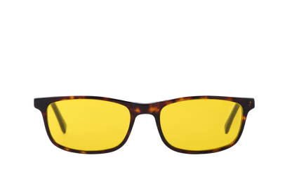Tortoise Shell Light Sensitivity Glasses Readers Front View