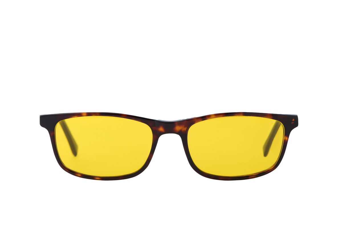 Tortoise Shell Light Sensitivity Glasses Prescription Front View