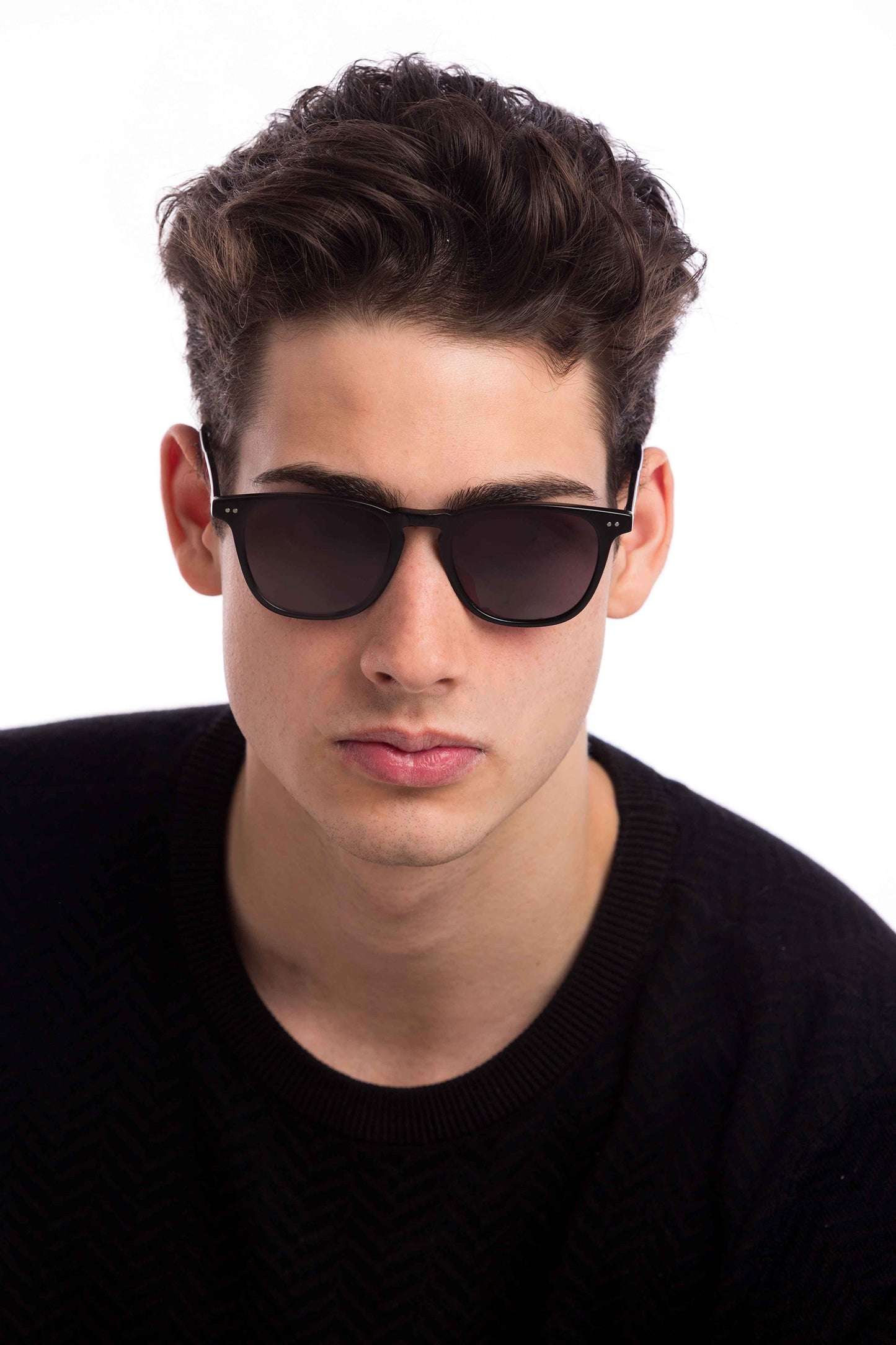 Man Wearing Parker Sunglasses (Grey)