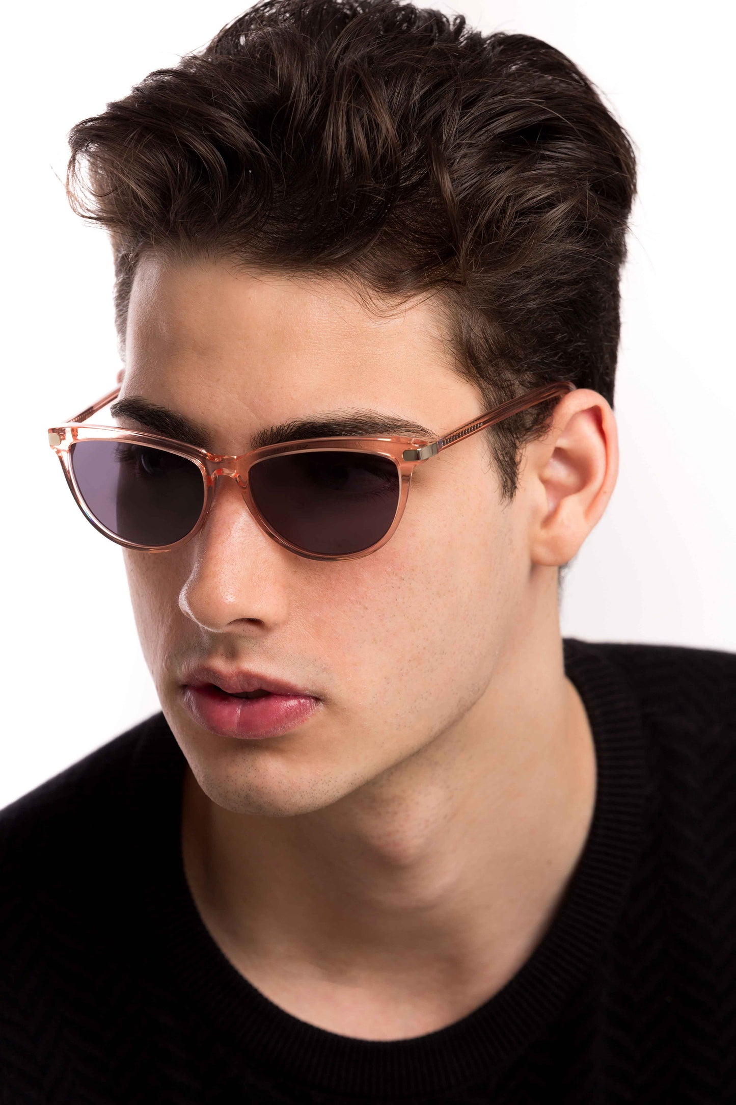 Man Wearing Melissa Sunglasses Readers (Grey)
