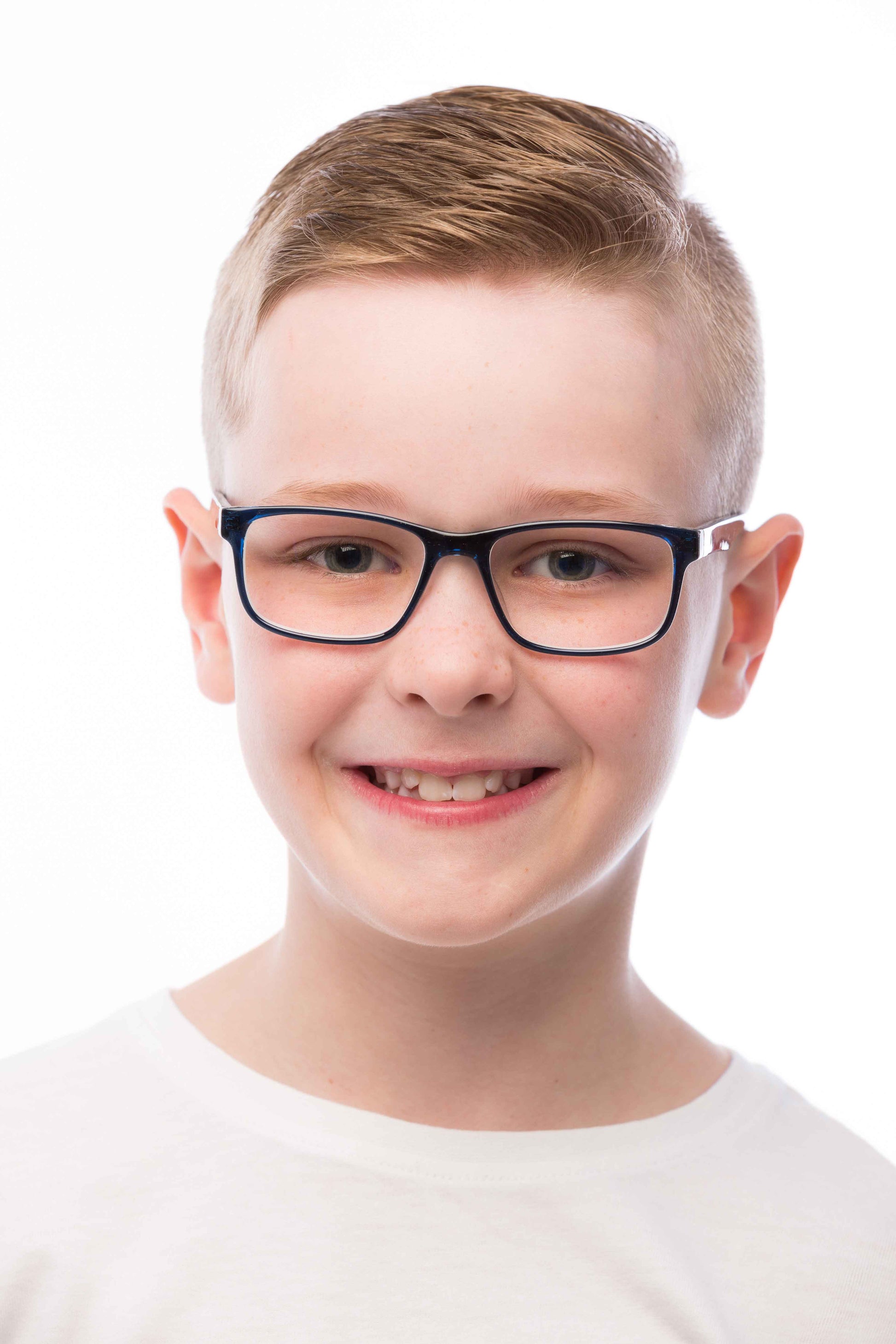 Boy Wearing Theo Computer Glasses
