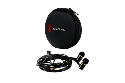 EMF Radiation Free Air Tube Earphones And Carry Case