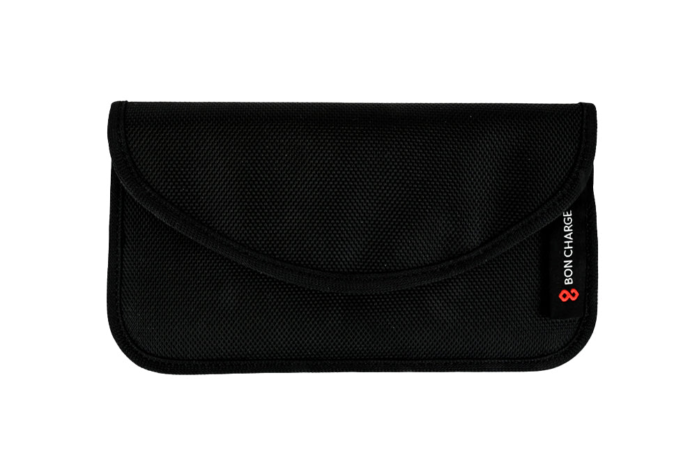 EMF Radiation Blocking Phone Pouch Cybersecurity, Privacy & EMP Attack Shield Front View of Pouch