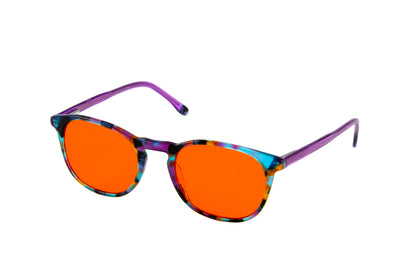Elsa Blue Light Blocking Glasses Prescription Angled View